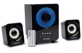 Caixa De Som Maxprint Sub. 2.1 14W RMS - Preta/Azul