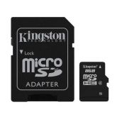 Cartão de Memória Micro SD Kingston 8GB + 1 Adpt. Class 4